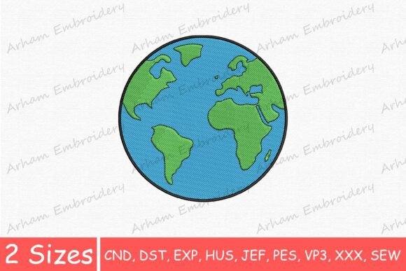 Colorful Earth Globe