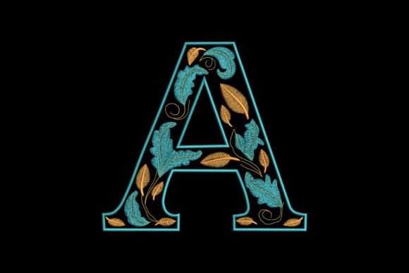 Floral Letter A