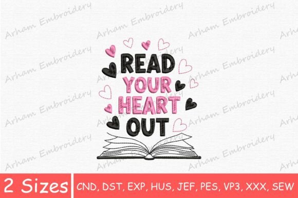 Read Your Heart Out Embroidery